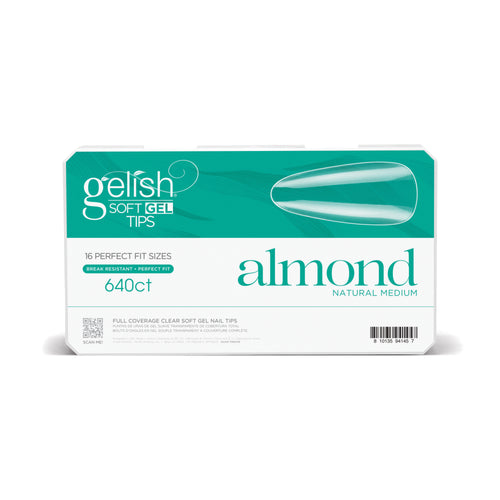 Soft Gel Tips-Medium Almond 640 ct.