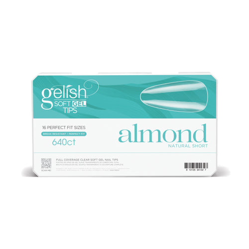 Soft Gel Tips-Short Almond 640 ct.