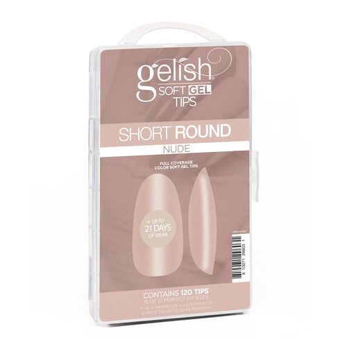 Nude Soft Gel Tip- Short Round 120ct