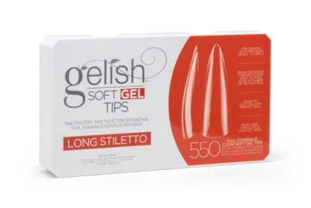 Soft Gel Tips-Long Stiletto 550 ct.